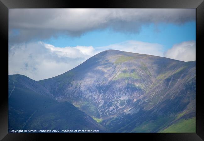 Mountain View, Skiddaw Framed Print by Simon Connellan