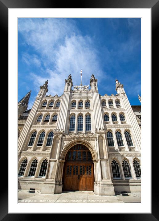 Guildhall London  Framed Mounted Print by Simon Connellan