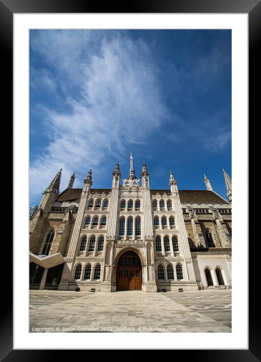 Guildhall, London  Framed Mounted Print by Simon Connellan