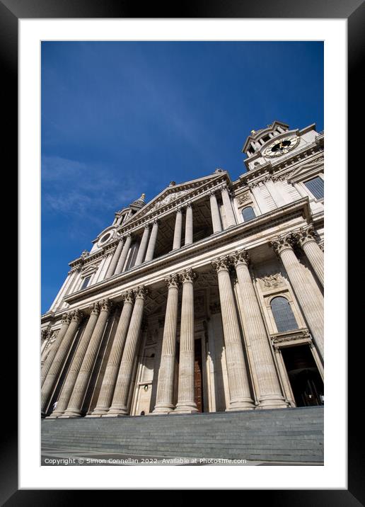 St Pauls Framed Mounted Print by Simon Connellan