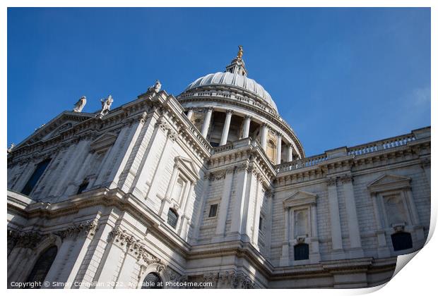 St Paul's Cathedral Print by Simon Connellan
