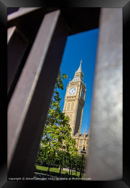 Big Ben, Westminster Framed Print by Simon Connellan