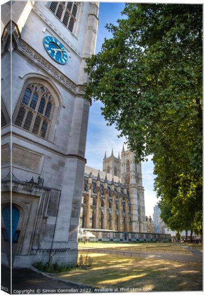 Westminster Abbey Canvas Print by Simon Connellan