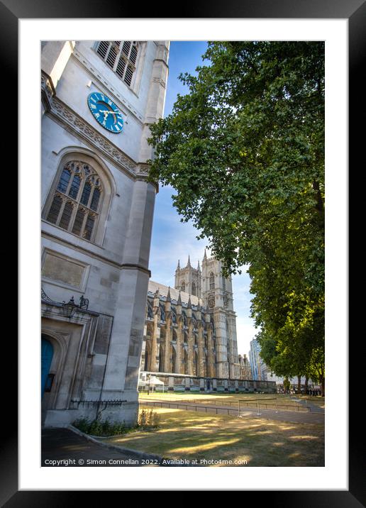 Westminster Abbey Framed Mounted Print by Simon Connellan
