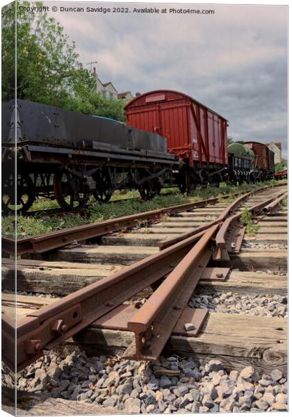 Bristol Harborside railway tracks Canvas Print by Duncan Savidge