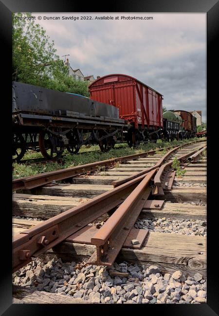 Bristol Harborside railway tracks Framed Print by Duncan Savidge