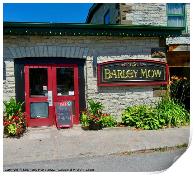 The Barley Mow  Print by Stephanie Moore