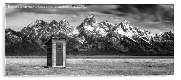 World's Most Scenic WC Acrylic by Stephen Stookey
