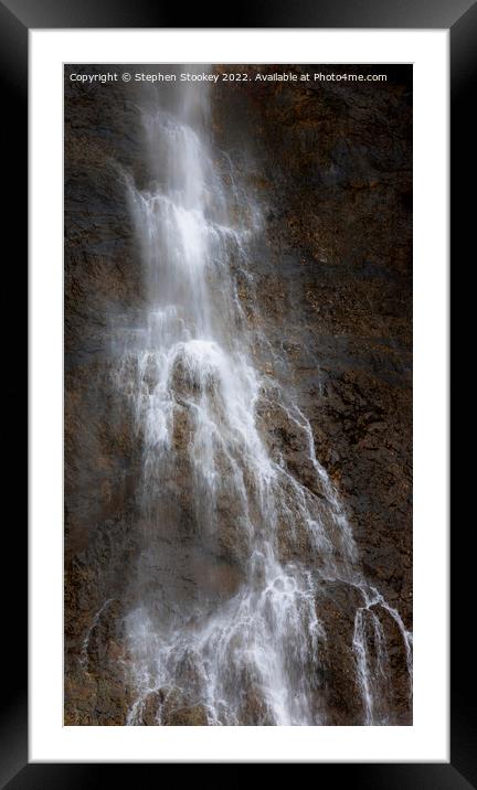 Fairy Falls - Yellowstone National Park Framed Mounted Print by Stephen Stookey