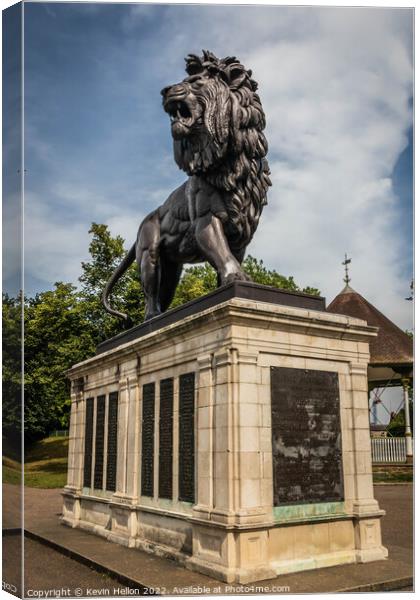 Maiwand  Lion ststue war memorial Canvas Print by Kevin Hellon