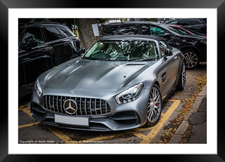Mercedes AMG SL Roadster Framed Mounted Print by Kevin Hellon
