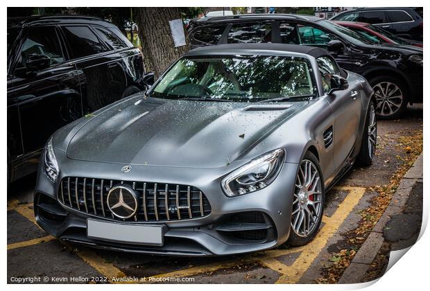 Mercedes AMG SL Roadster Print by Kevin Hellon
