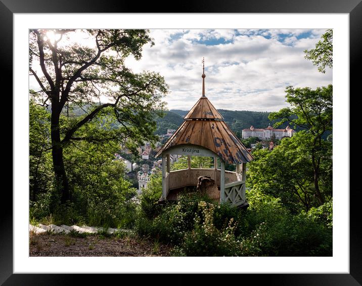 Kristyna Lookout or Vyhlidkovy Altan Kristyna in K Framed Mounted Print by Dietmar Rauscher