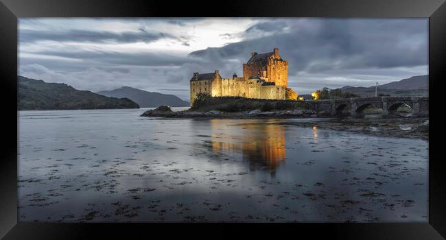 Eilean Donan Castle at night  Framed Print by Anthony McGeever