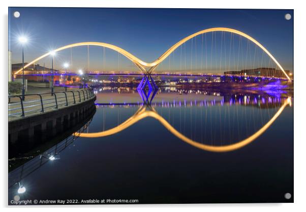Evening at Infinity Bridge  Acrylic by Andrew Ray