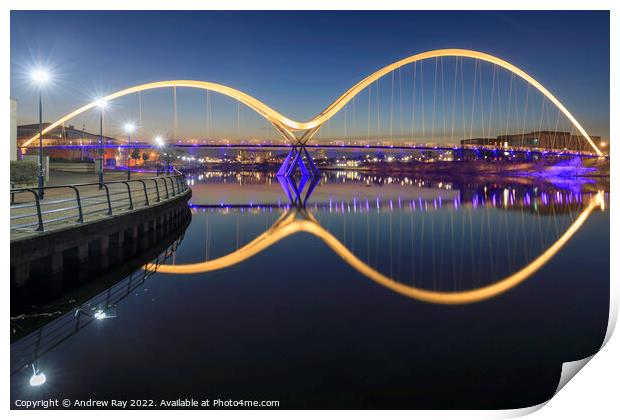 Evening at Infinity Bridge  Print by Andrew Ray