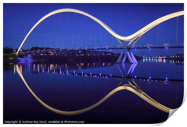 Infinity Bridge during twilight  Print by Andrew Ray