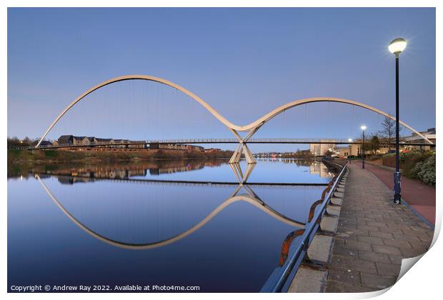 Infinity Bridge reflections  Print by Andrew Ray