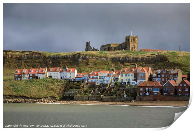 Toward the Abbey and Church (Whitby)  Print by Andrew Ray