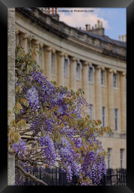 Abstract of the Royal Crescent Batb Framed Print by Duncan Savidge