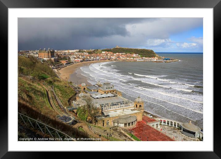 Above the spa (Scarborough)  Framed Mounted Print by Andrew Ray