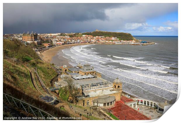 Above the spa (Scarborough)  Print by Andrew Ray