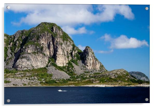 Fugloya Island in the Norwegian Sea Acrylic by Martyn Arnold
