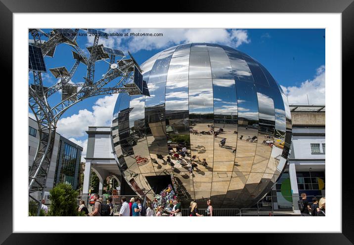 Chrome Sphere Near We the Curious Bristol Framed Mounted Print by Nick Jenkins