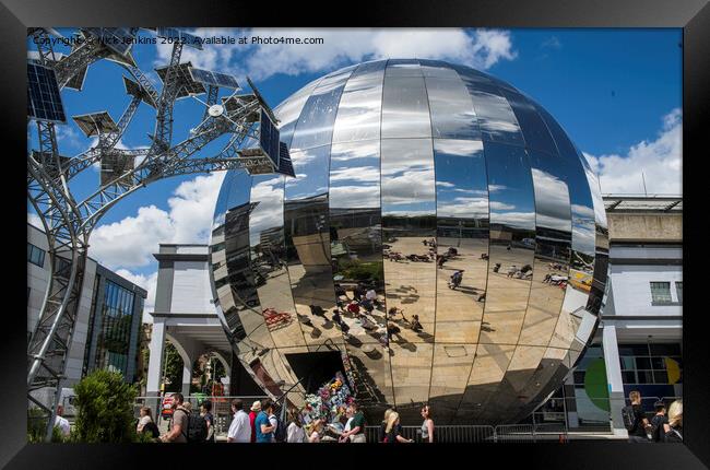 Chrome Sphere Near We the Curious Bristol Framed Print by Nick Jenkins
