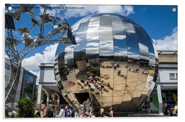 Chrome Sphere Near We the Curious Bristol Acrylic by Nick Jenkins