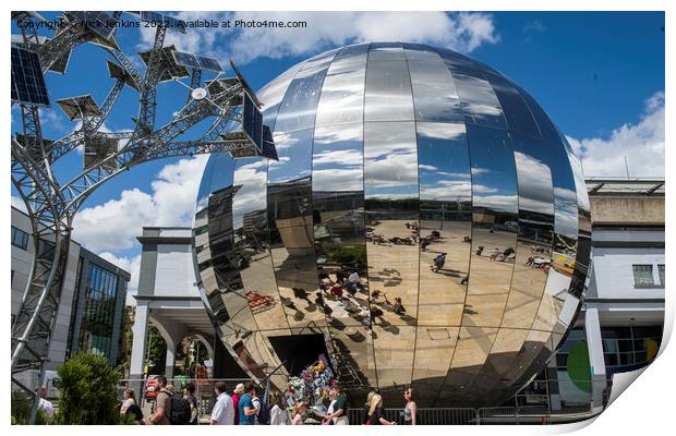 Chrome Sphere Near We the Curious Bristol Print by Nick Jenkins