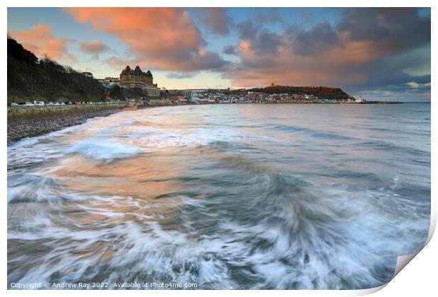 Sunset at Scarborough  Print by Andrew Ray