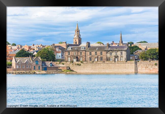 The Quay and River Tweed, Berwick upon Tweed Framed Print by Keith Douglas