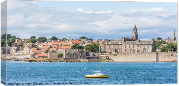 The Quay and Harbour, Berwick upon Tweed Canvas Print by Keith Douglas