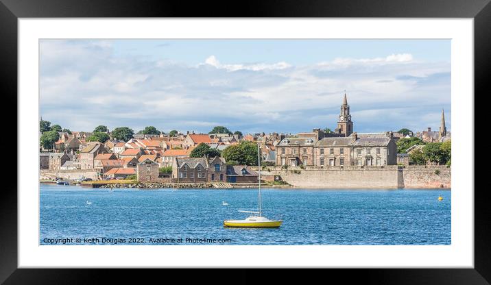 The Quay and Harbour, Berwick upon Tweed Framed Mounted Print by Keith Douglas