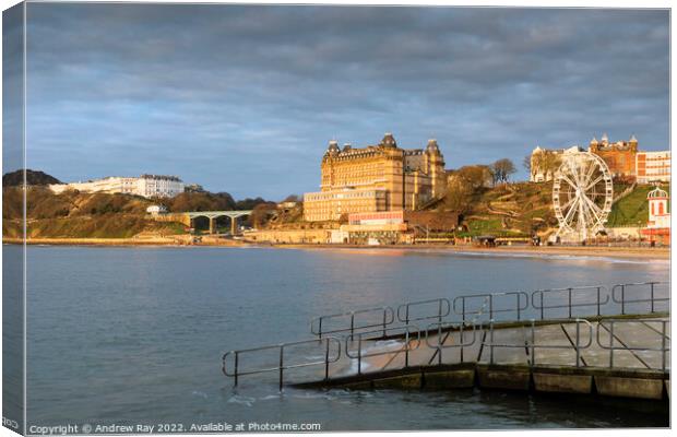 Morning at Scarborough Canvas Print by Andrew Ray