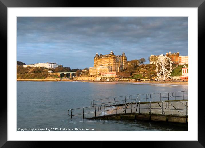 Morning at Scarborough Framed Mounted Print by Andrew Ray