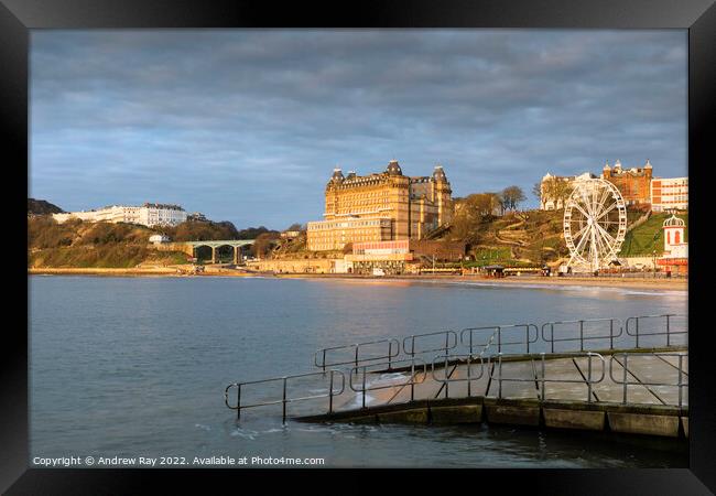 Morning at Scarborough Framed Print by Andrew Ray
