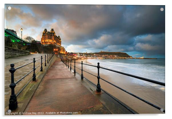 Evening at Scarborough  Acrylic by Andrew Ray