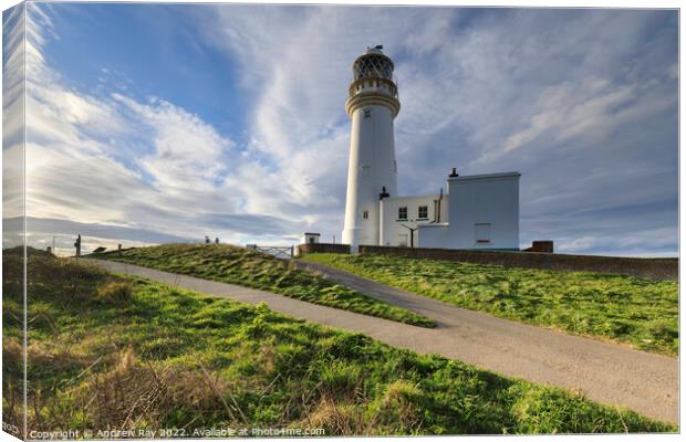 Towards Flamborough Lighthouse  Canvas Print by Andrew Ray