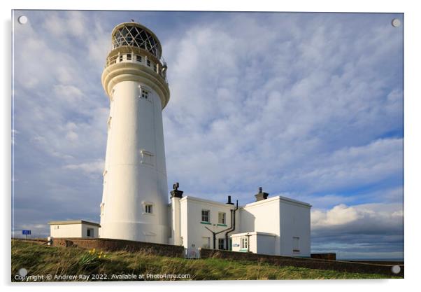 Flamborough Head Lighthouse Acrylic by Andrew Ray