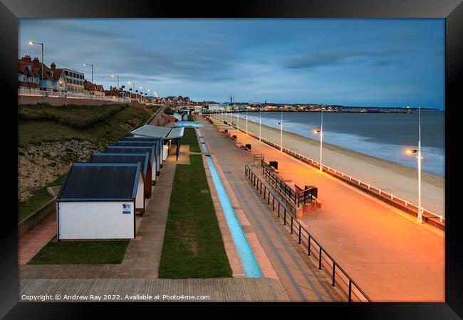 Twilight at Bridlington Framed Print by Andrew Ray