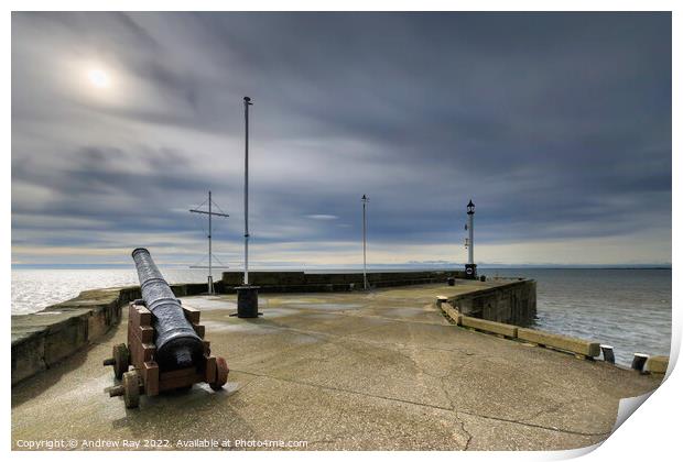Bridlington North Pier Print by Andrew Ray