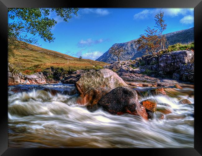Autumn On The River Etive Framed Print by Aj’s Images