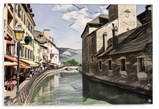 Serenity in Annecy Acrylic by Roger Mechan
