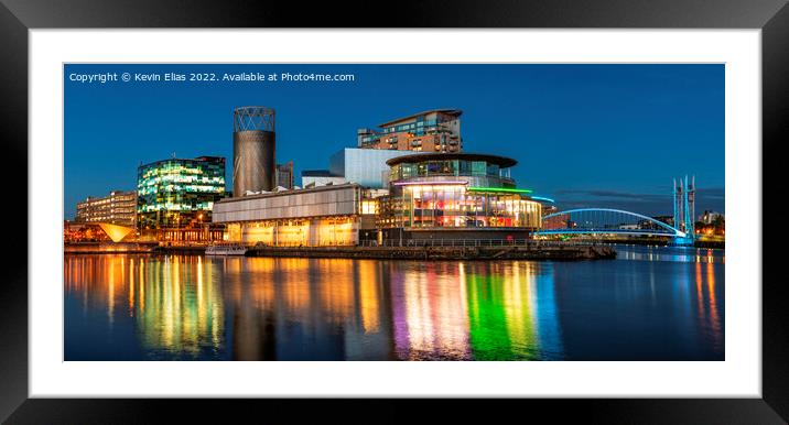 Salford Quay Framed Mounted Print by Kevin Elias