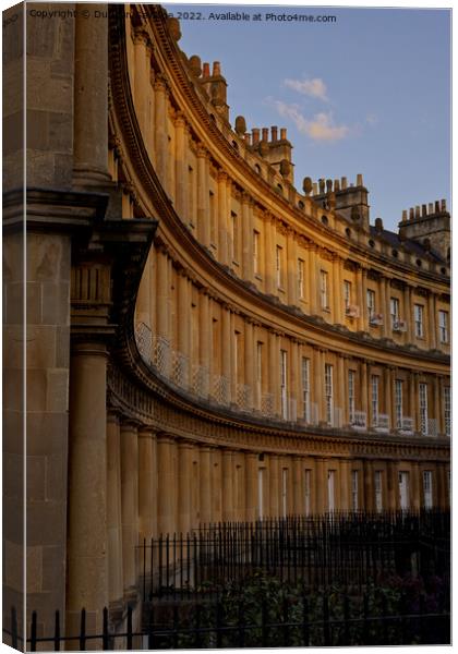 Golden glowing Bath Stone at the Circus Canvas Print by Duncan Savidge