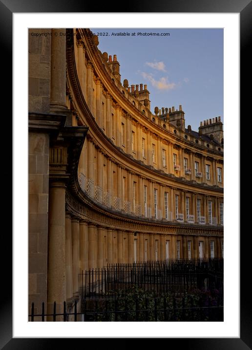 Golden glowing Bath Stone at the Circus Framed Mounted Print by Duncan Savidge