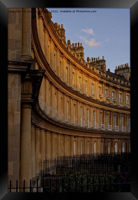 Golden glowing Bath Stone at the Circus Framed Print by Duncan Savidge