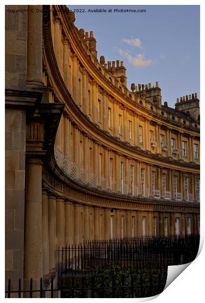 Golden glowing Bath Stone at the Circus Print by Duncan Savidge